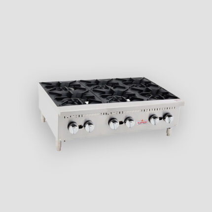 Anafe 6 platos sobremesa